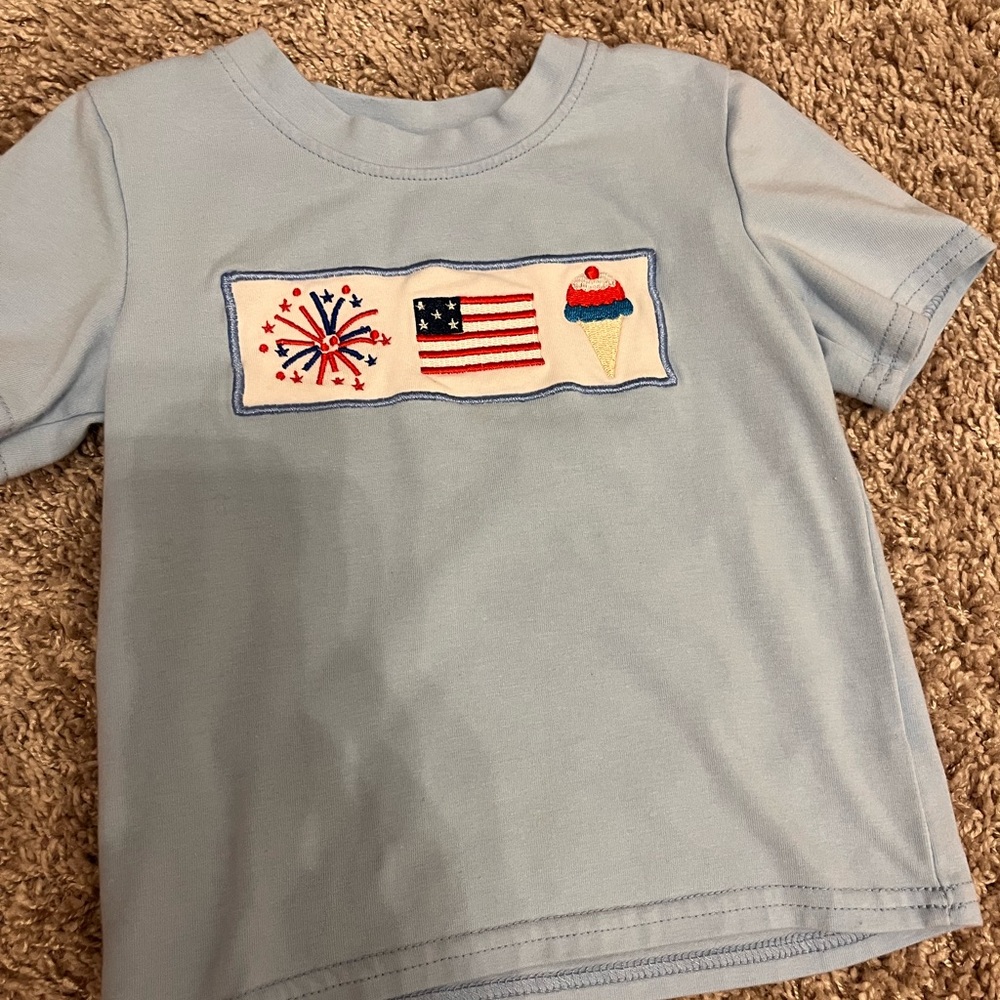 Kids Blue Graphic T-Shirt